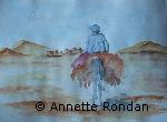 Annette Rondan peintre célèbre pour ses Aquarellesartiste français de Personnages