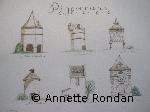 Annette Rondan a aussi crée Pigeonnier dans la cour (Galerie Peintures - Encre de chine - Vieilles pierres) dans Galerie Peintures - Encre de chine - Vieilles pierres