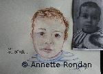 Annette Rondan peintre experte en Aquarellesconnue pour ses Portraits