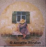 Annette Rondan peintre spécialisée en Huiles sur toilecélèbre pour ses Personnages