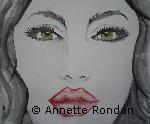 Annette Rondan peintre reconnue pour ses Aquarellesspécialisée en Personnages