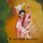 Annette Rondan peintre connue pour ses Huiles sur toilespécialisée en Personnages